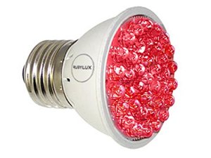 RubyLux all red light therapy for rosacea bulb